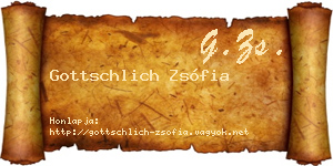 Gottschlich Zsófia névjegykártya